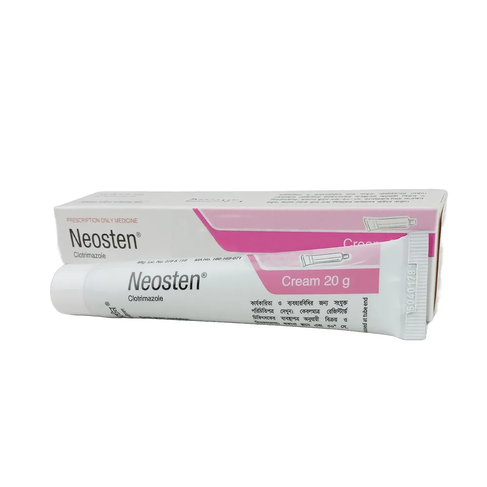 Pack Image: Neosten 1% Cream (20 gm tube)