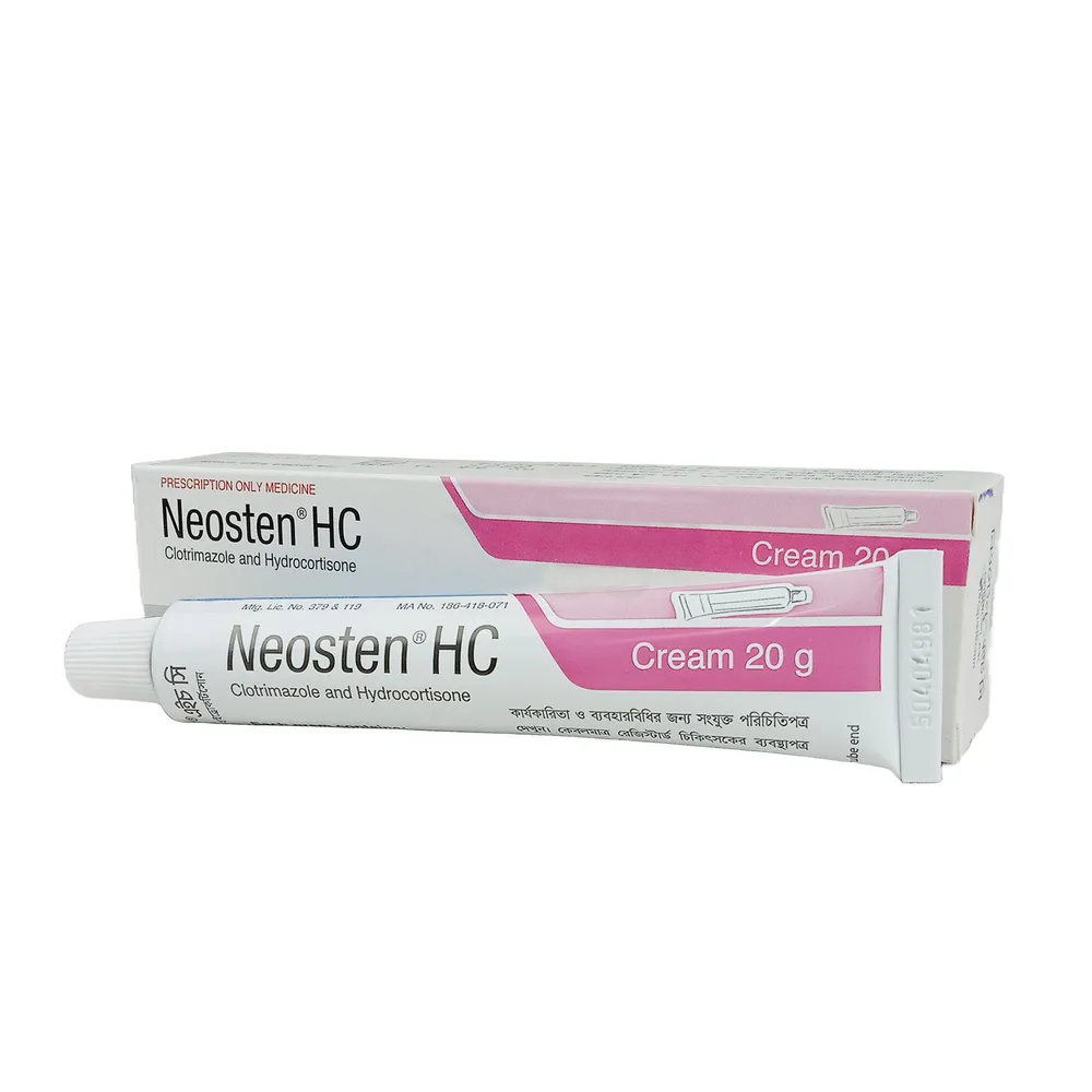 Pack Image: Neosten HC 1% 1% Cream (10 gm tube)
