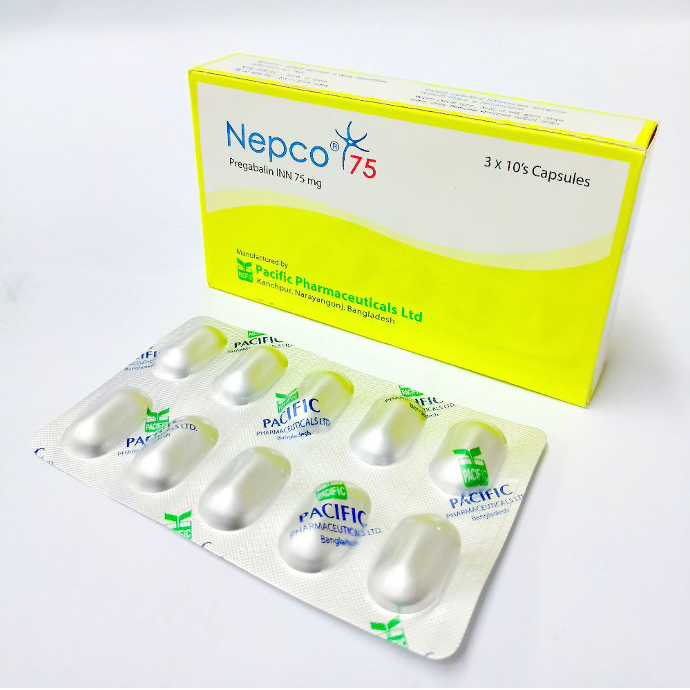 Pack Image: Nepco 75 mg Capsule (3 x 10)