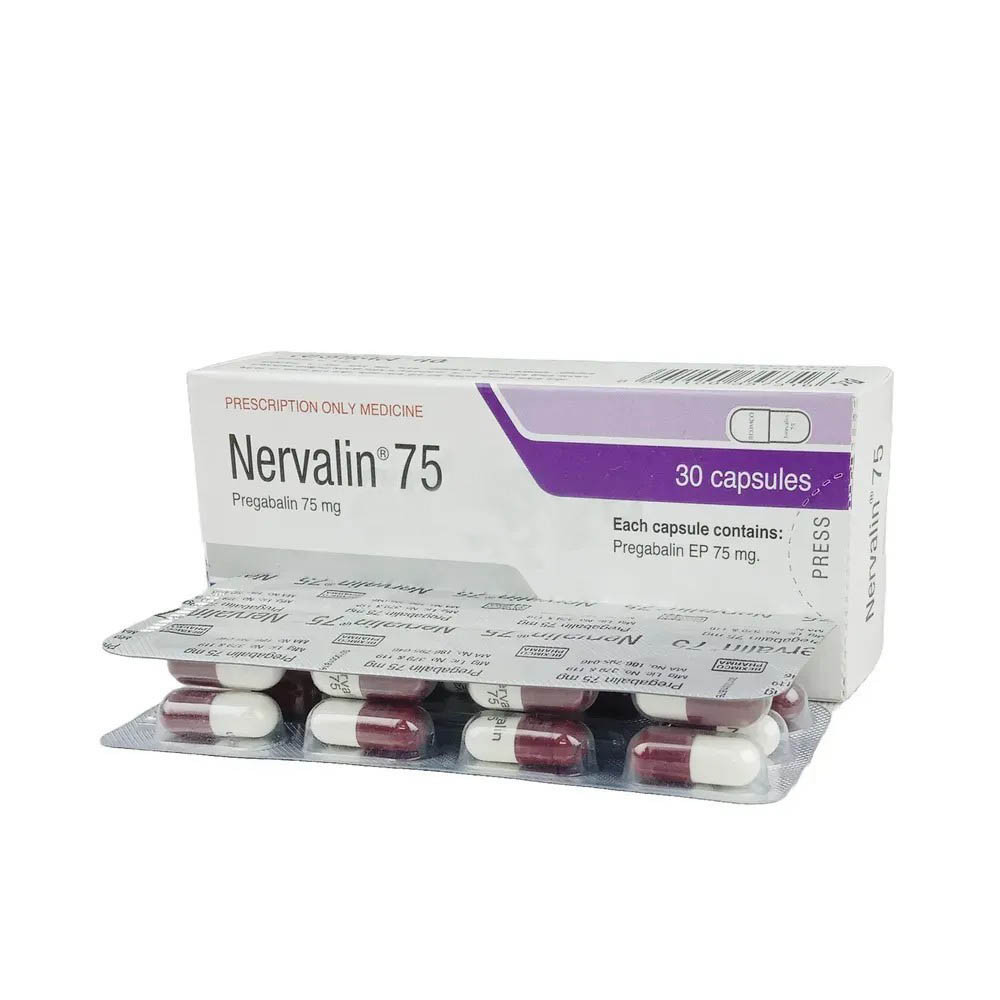 Pack Image: Nervalin 75 mg Capsule (3 x 10)