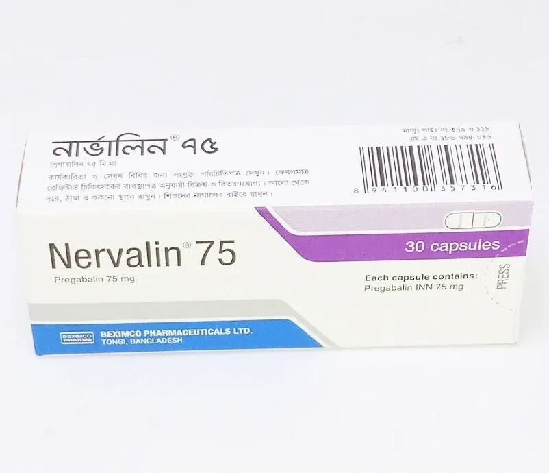 Pack Image: Nervalin 75 mg Capsule (3 x 10)