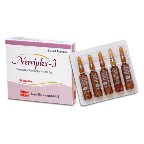 Pack Image: Nerviplex (100 mg Injection (3 ml ampoule)
