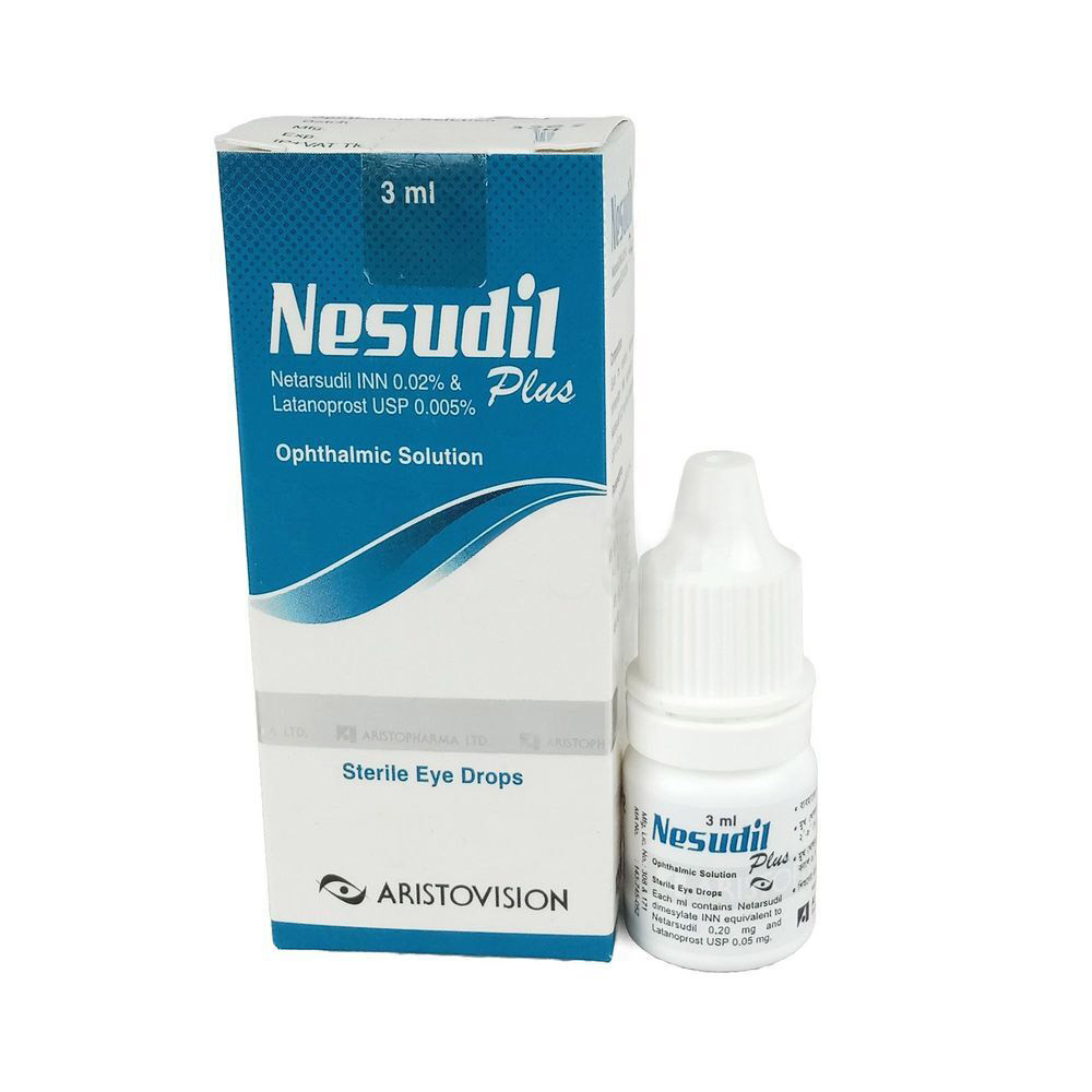Pack Image: Nesudil Plus 0.02% Eye Drop (3 ml drop)
