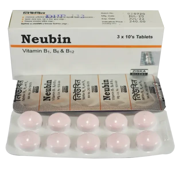 Pack Image: Neubin 100 mg Tablet (4 x 10)