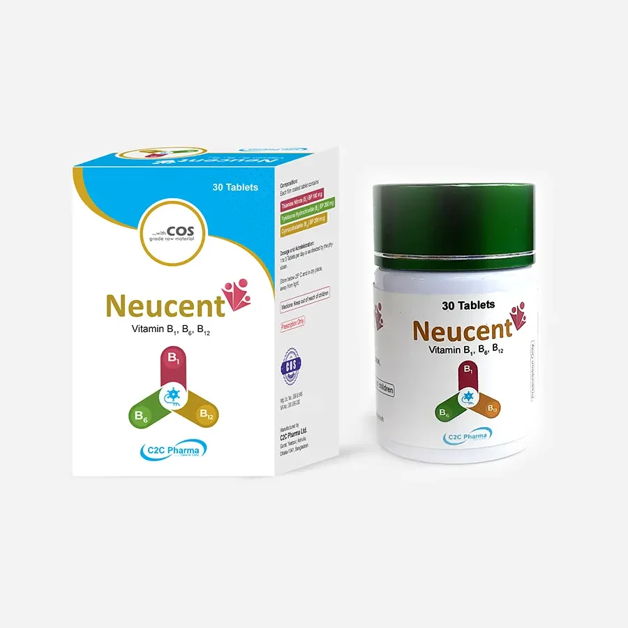 Pack Image: Neucent 100 mg Tablet (1 x 30)