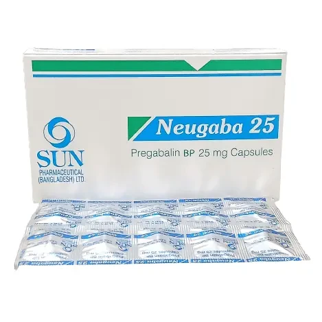 Pack Image: Neugaba 25 mg Capsule (5 x 10)