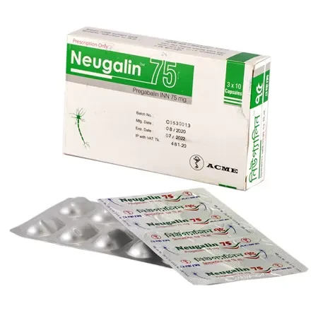 Pack Image: Neugalin 75 mg Capsule (3 x 10)