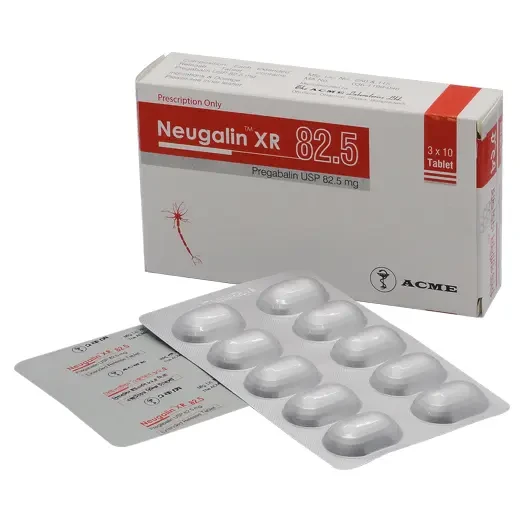 Pack Image: Neugalin XR 82.5 mg Tablet (3 x 10)