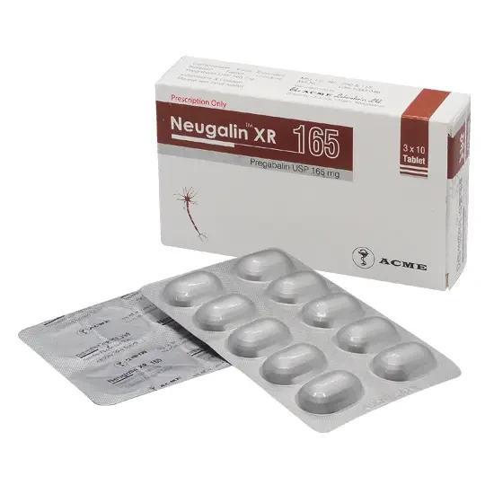Pack Image: Neugalin XR 165 mg Tablet (3 x 10)