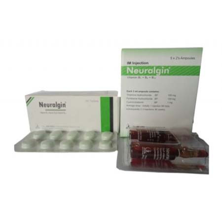 Pack Image: Neuralgin (100 mg Injection (3 ml ampoule)