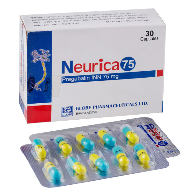 Pack Image: Neurica 75 mg Capsule (3 x 10)