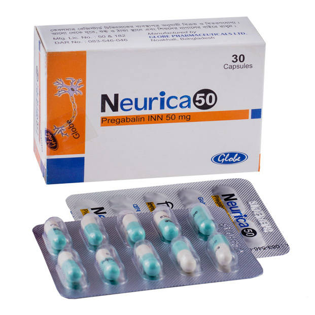 Pack Image: Neurica 50 mg Capsule (3 x 10)