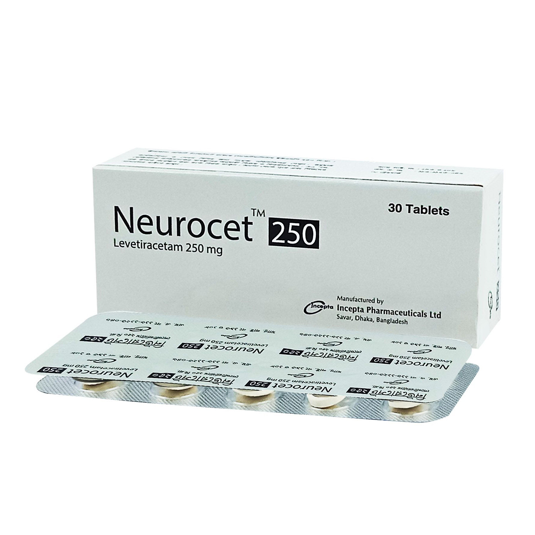 Pack Image: Neurocet 250 mg Tablet (3 x 10)