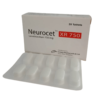 Pack Image: Neurocet XR 750 mg Tablet (2 x 10)