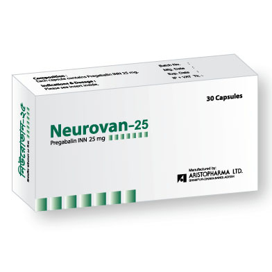 Pack Image: Neurovan 25 mg Capsule (3 x 10)