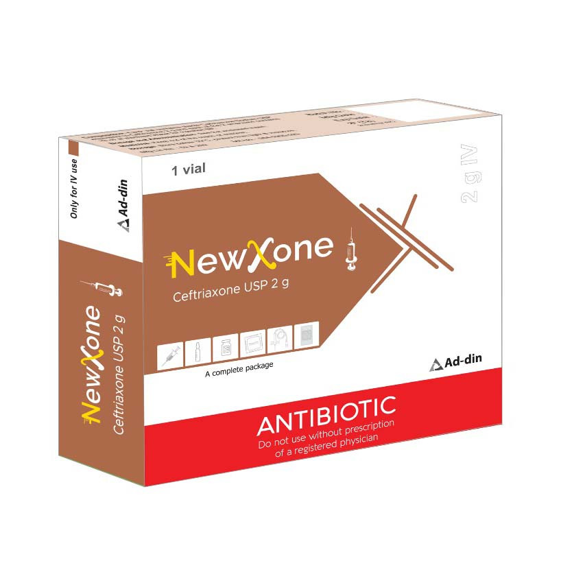 Pack Image: Newxone 2 gm Injection (2 gm vial)