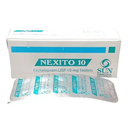 Pack Image: Nexito 10 mg Tablet (5 x 10)