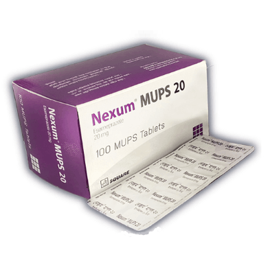Pack Image: Nexum MUPS 20 mg Tablet (10 x 10)