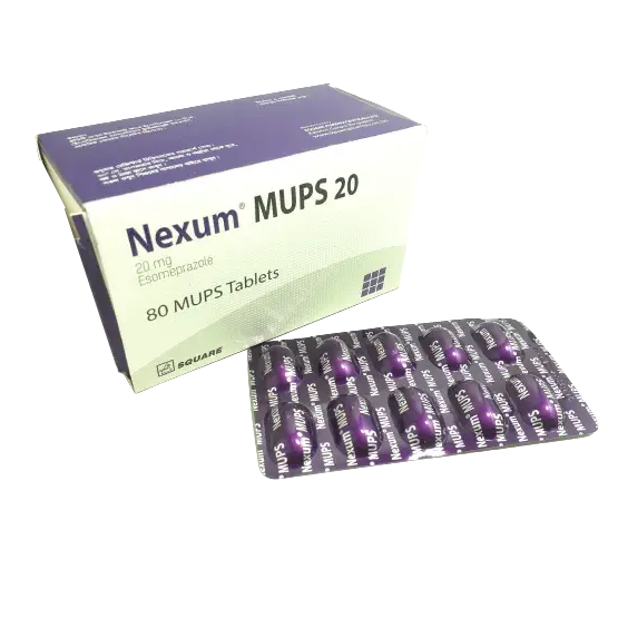 Pack Image: Nexum MUPS 20 mg Tablet (10 x 10)