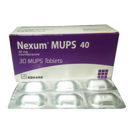 Pack Image: Nexum MUPS 40 mg Tablet (5 x 6)