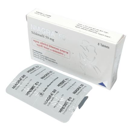 Pack Image: Niagra 50 mg Tablet (3 x 4)