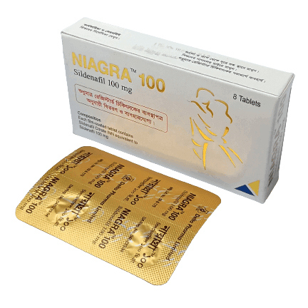 Pack Image: Niagra 100 mg Tablet (3 x 4)