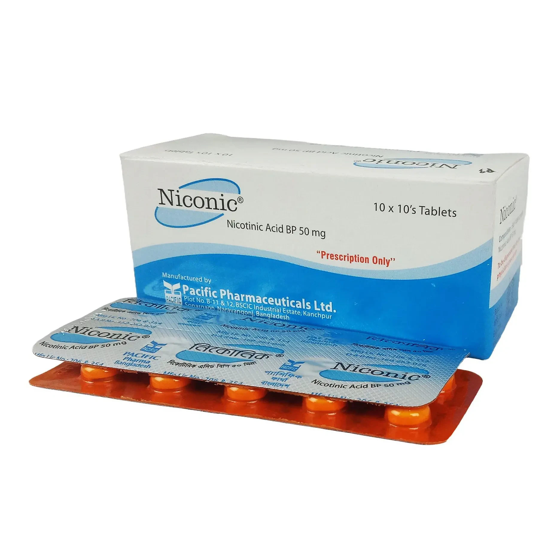 Pack Image: Niconic 50 mg Tablet (10 x 10)