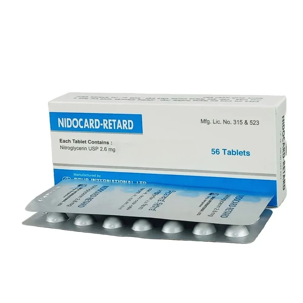 Pack Image: Nidocard Retard 2.6 mg Tablet (4 x 14)
