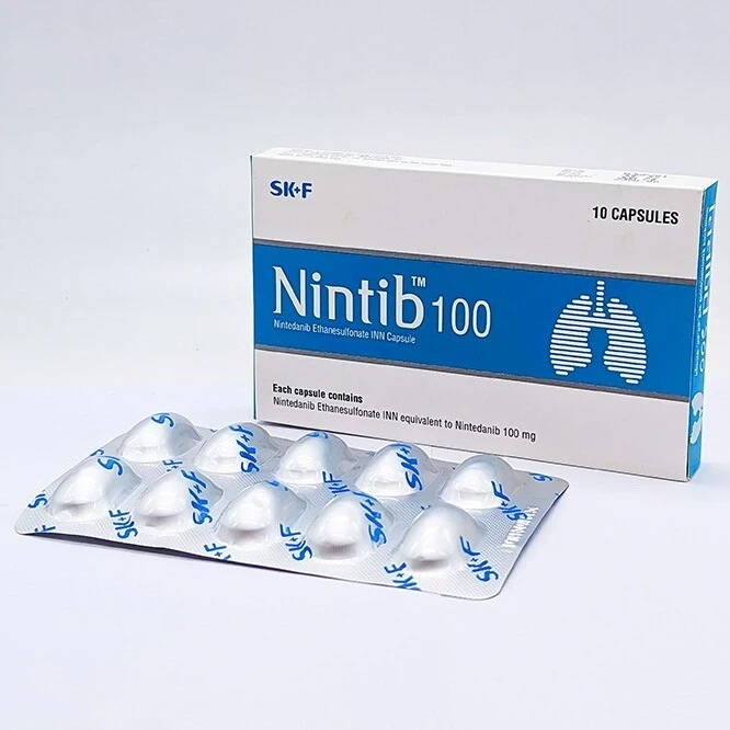 Pack Image: Nintib 100 mg Capsule (1 x 10)