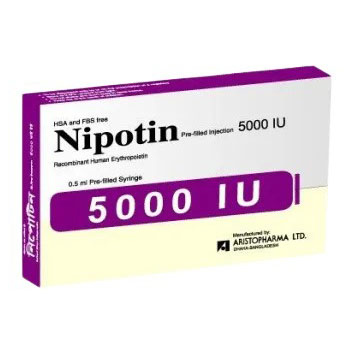 Pack Image: Nipotin 5000 IU Injection (5000 IU pre-filled syringe)