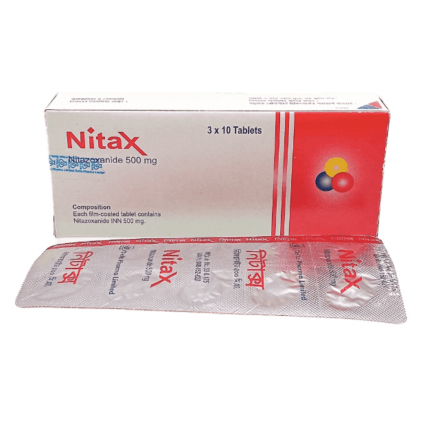 Pack Image: Nitax 500 mg Tablet (3 x 10)