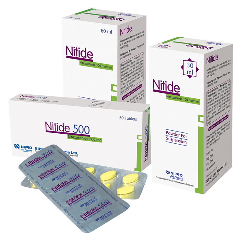 Pack Image: Nitide 100 mg Suspension (30 ml bottle)