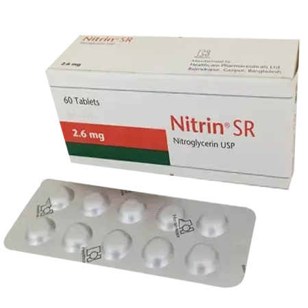Pack Image: Nitrin SR 2.6 mg Tablet (6 x 10)