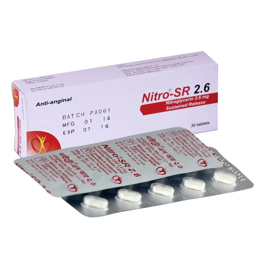 Pack Image: Nitro SR 2.6 mg Tablet (3 x 10)