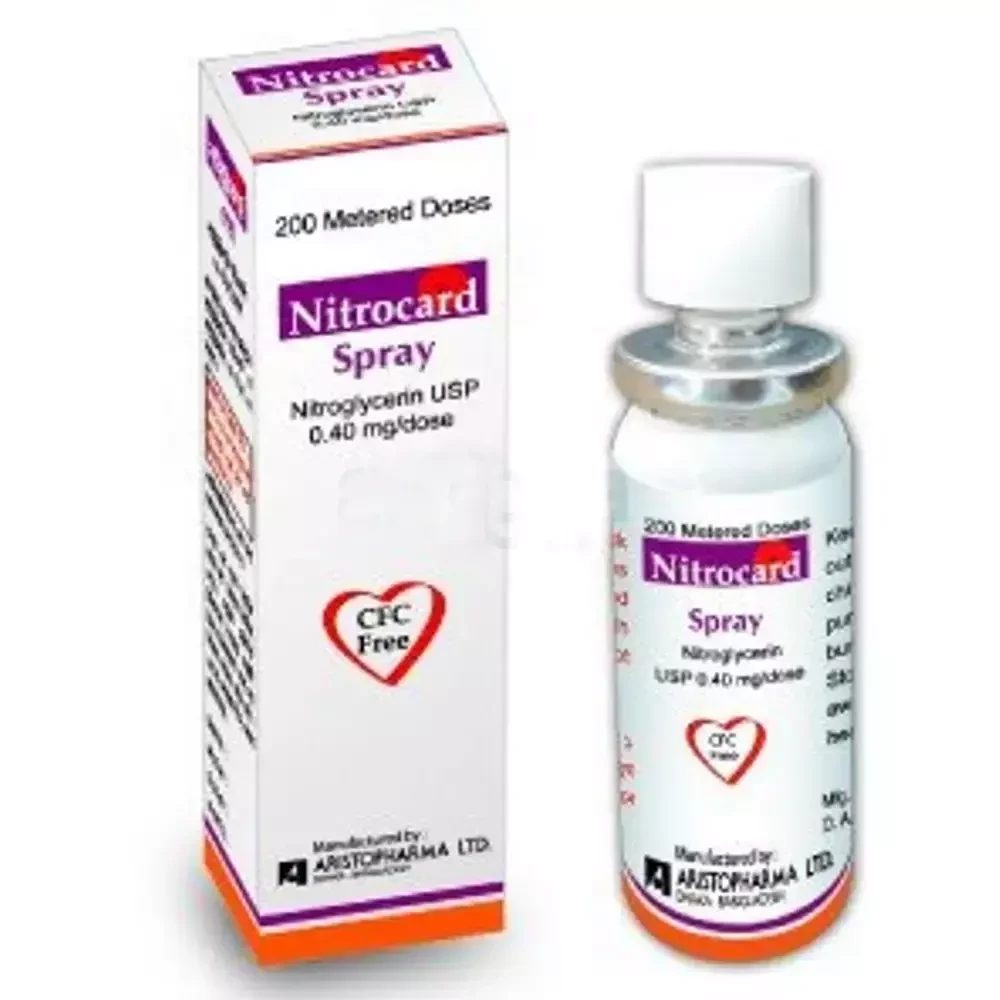 Pack Image: Nitrocard 400 mcg Spray (200 metered spray)