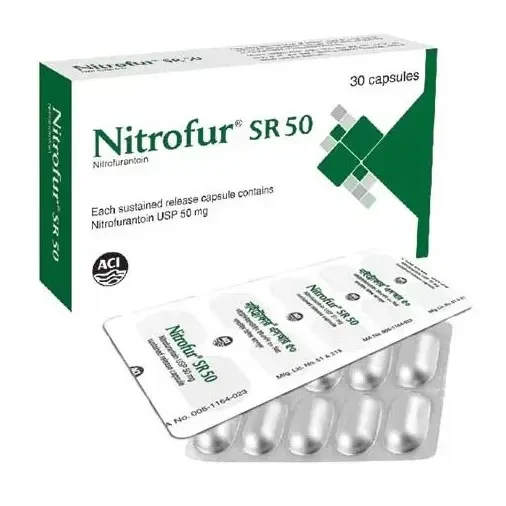Pack Image: Nitrofur SR 50 mg Capsule (3 x 10)