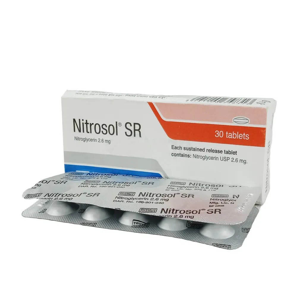 Pack Image: Nitrosol SR 2.6 mg Tablet (3 x 10)