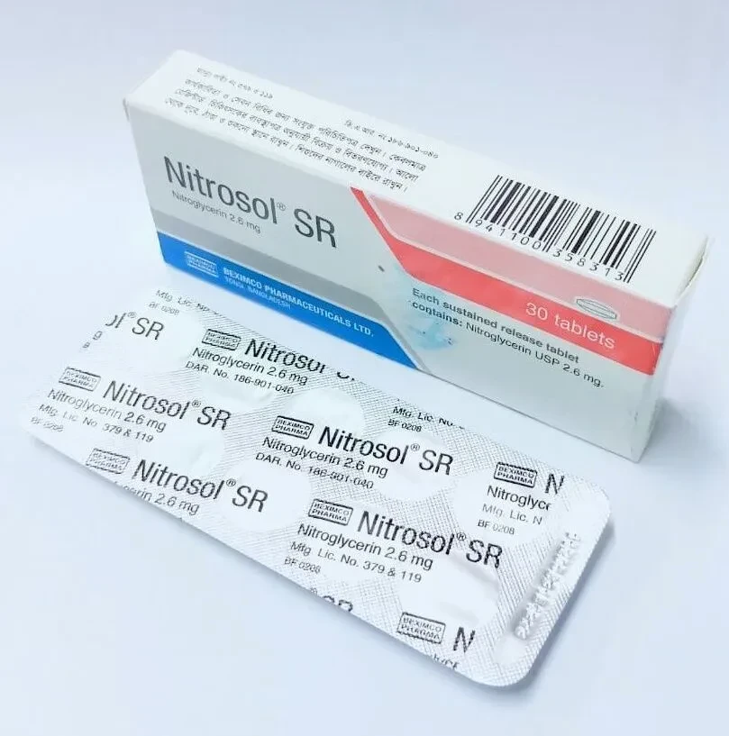Pack Image: Nitrosol SR 2.6 mg Tablet (3 x 10)