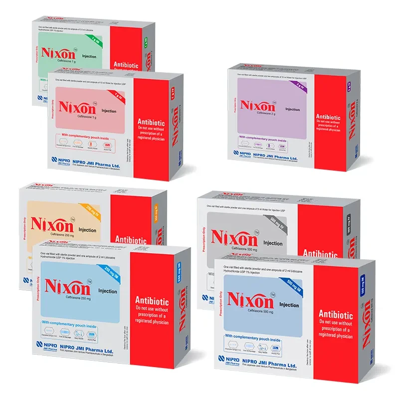 Pack Image: Nixon 500 mg Injection (500 mg vial)