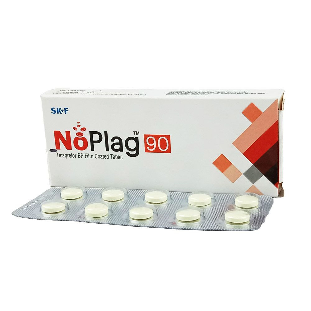Pack Image: NoPlag 90 mg Tablet (1 x 10)