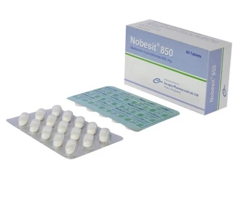 Pack Image: Nobesit 850 mg Tablet (4 x 15)