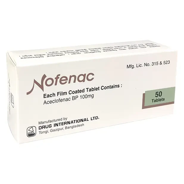 Pack Image: Nofenac 100 mg Tablet (5 x 10)