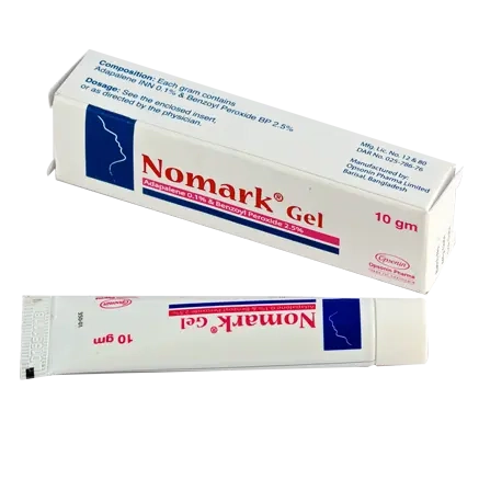 Pack Image: Nomark 0.1% 2.5% Gel (10 gm tube)