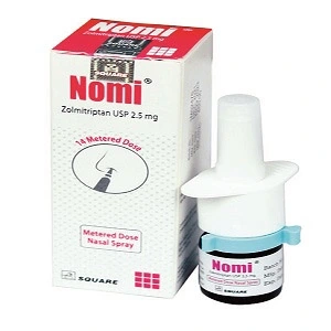 Pack Image: Nomi 2.5 mg Nasal Spray (14 metered spray)
