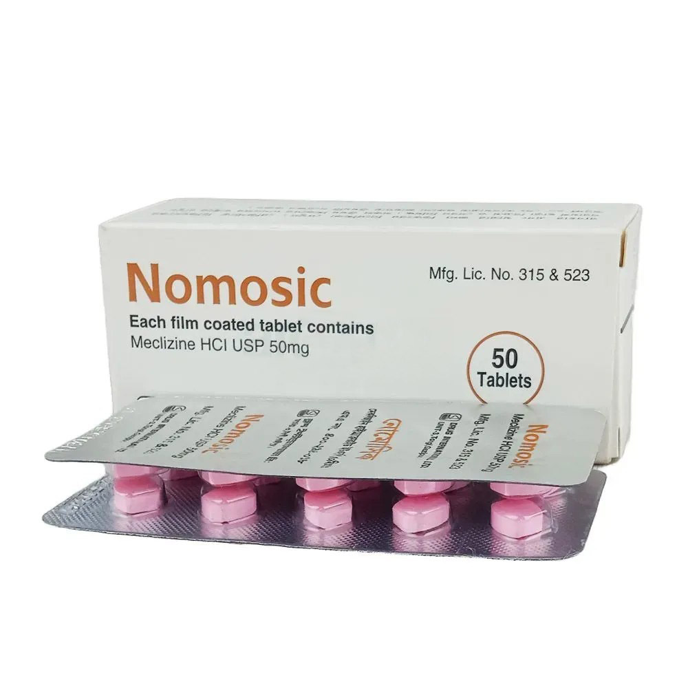 Pack Image: Nomosic 50 mg Tablet (5 x 10)