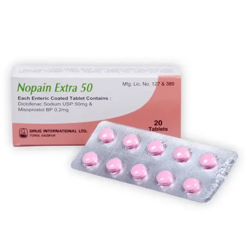 Pack Image: Nopain Extra 50 mg Tablet (5 x 10)
