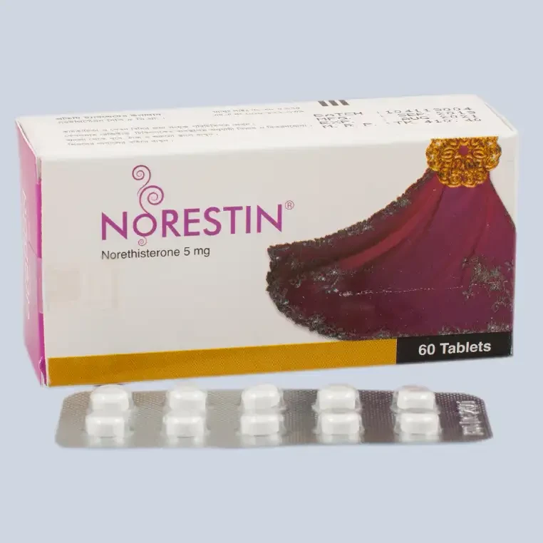 Pack Image: Norestin 5 mg Tablet (6 x 10)