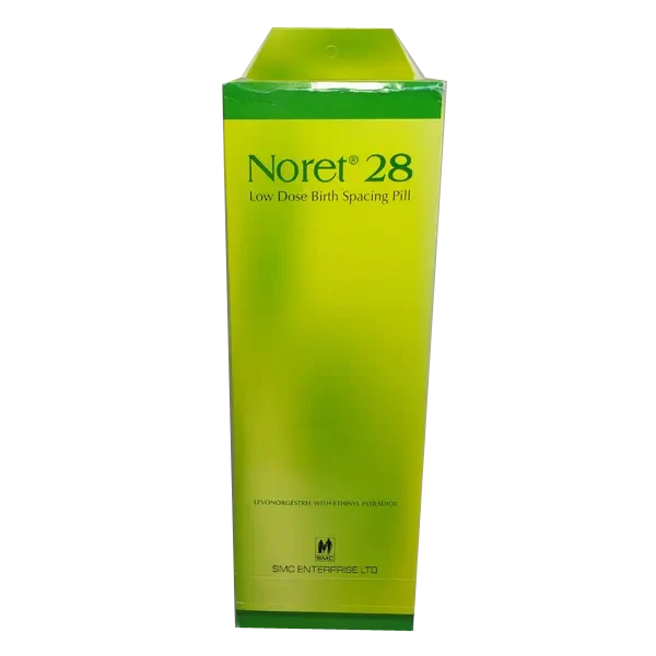 Pack Image: Noret 28 0.03 mg Tablet ((21 white+7 brown) tablet)