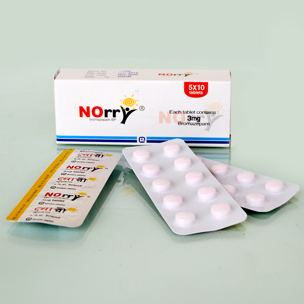 Pack Image: Norry 3 mg Tablet (5 x 10)