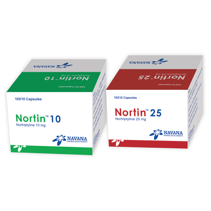 Pack Image: Nortin 25 mg Capsule (10 x 10)